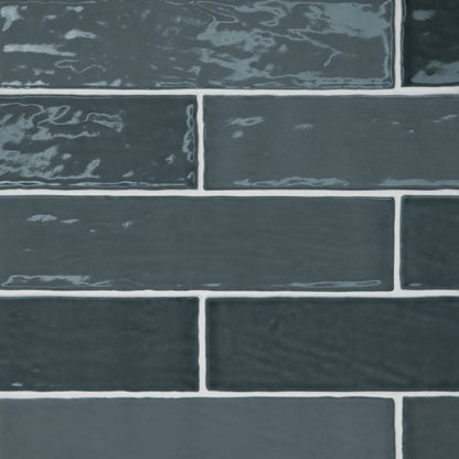 Marin 2.5&quot; x 10&quot; Ceramic Wall Tile in Aloe Green