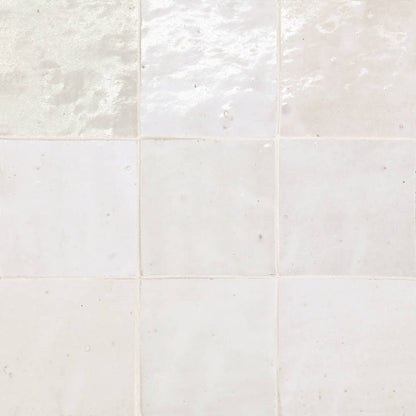 Zagora 4&quot; x 4&quot; Glossy Zellige Field Tile in Green