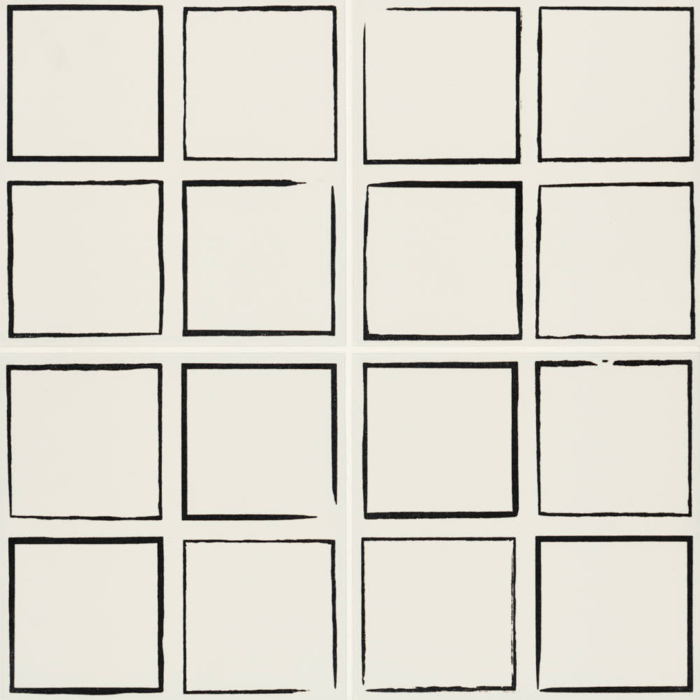 Rothko 9&quot; x 9&quot; Matte Ceramic Field Tile in Half Circle