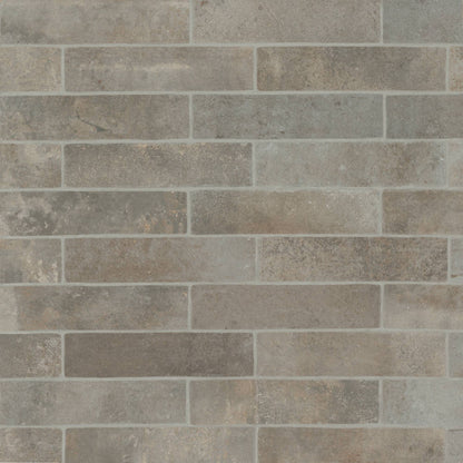 Matte Brick-Look Porcelain Field Tile in Yellowstone
