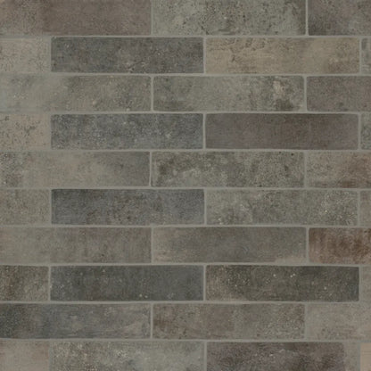 Montana 2.25&quot; x 10&quot; Matte Brick-Look Porcelain Field Tile in Yellowstone