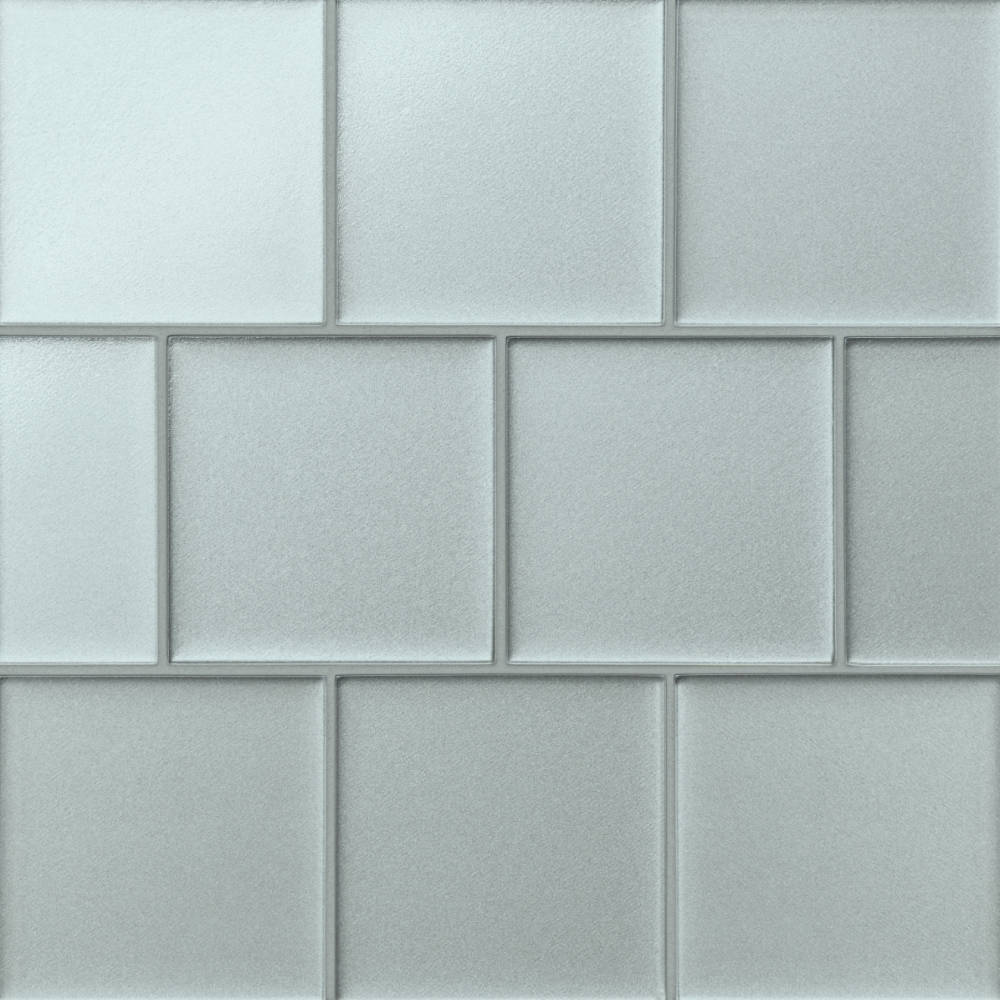 Kaikos 4" x 4" Matte Glass Field Tile in Blue