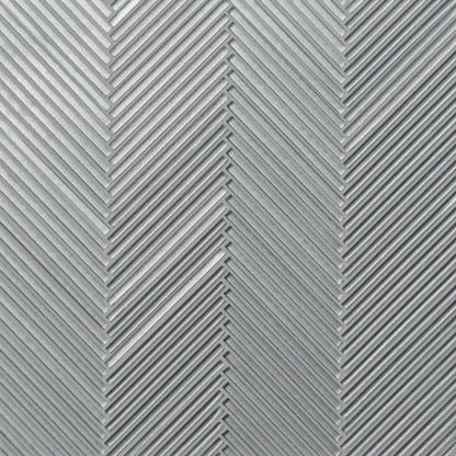 Kaikos Skinny Chevron Glass Mosaic in Blue