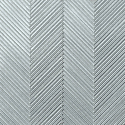 Kaikos Skinny Chevron Glass Mosaic in Blue