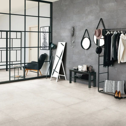 Area 51 24&quot; x 24&quot; Matte Porcelain Field Tile in White