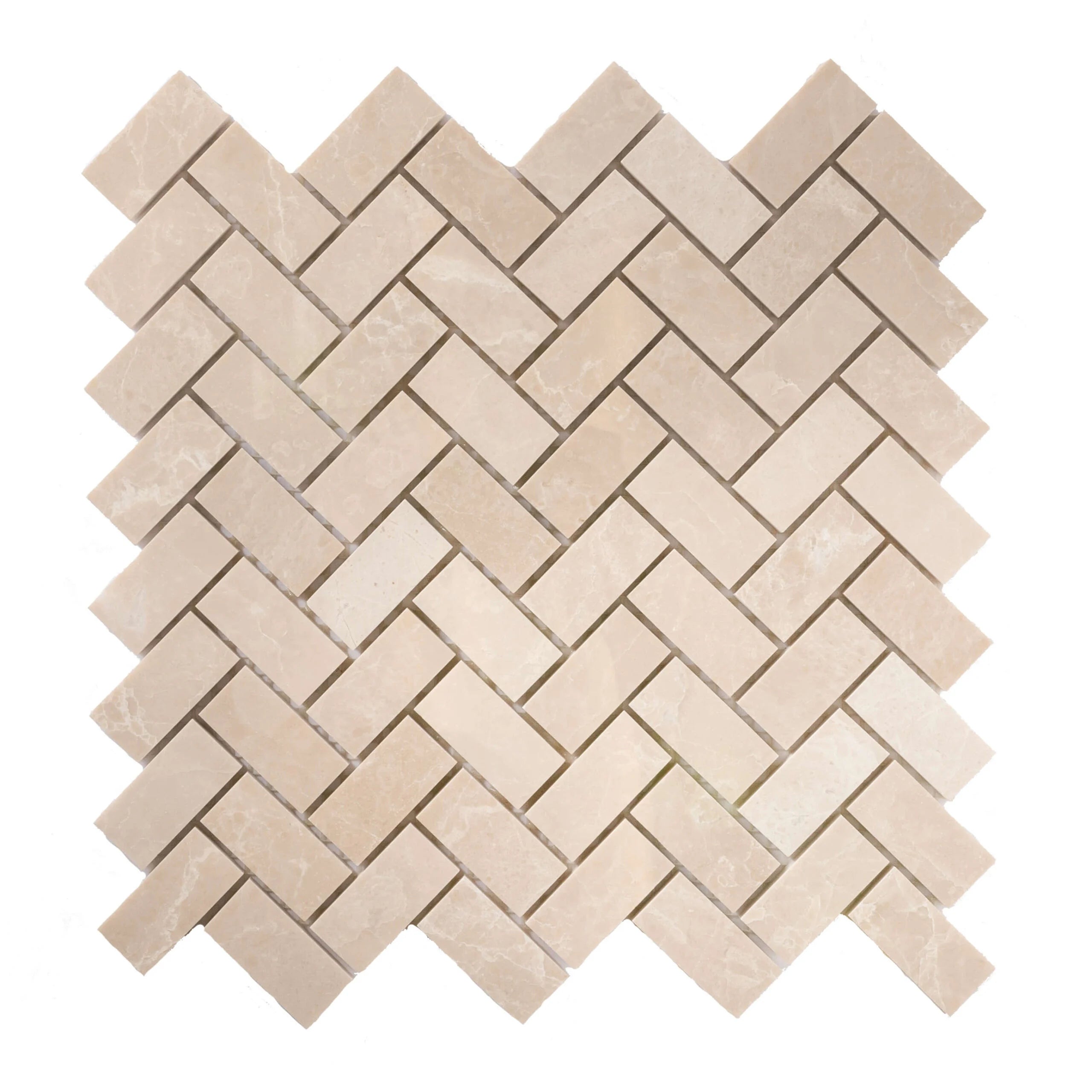 1X2 Botticino Herringbone Polished