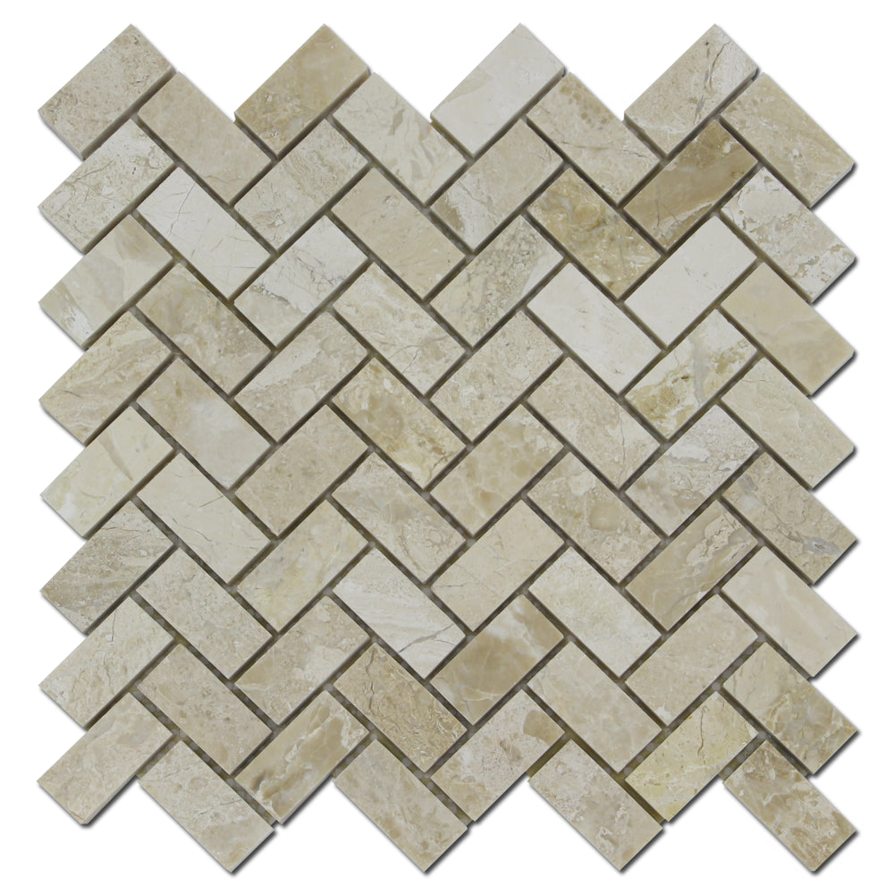 1X2 Karya Royal Herringbone Polished