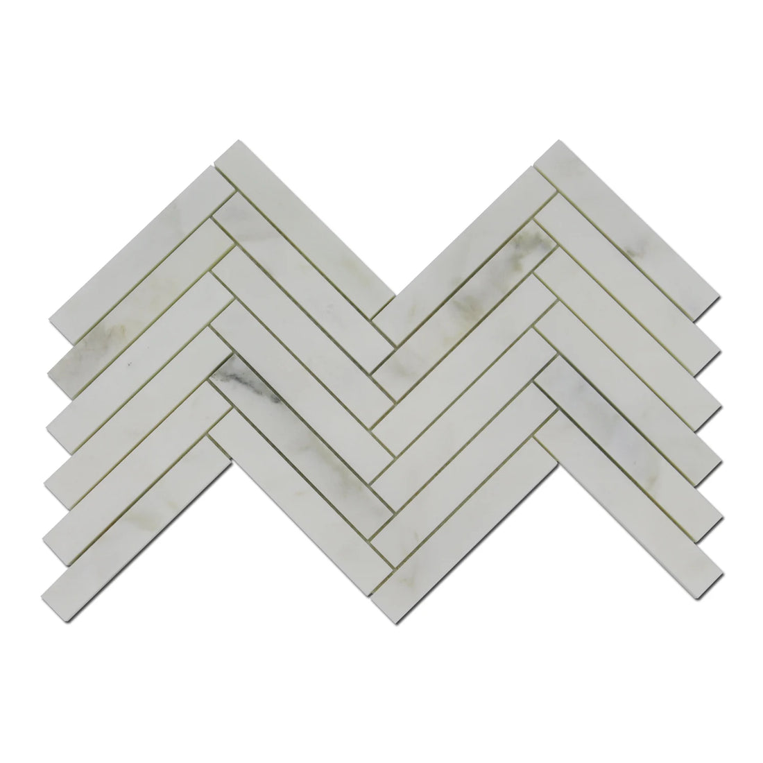 1×6 Calacatta Oliva Herringbone Polished