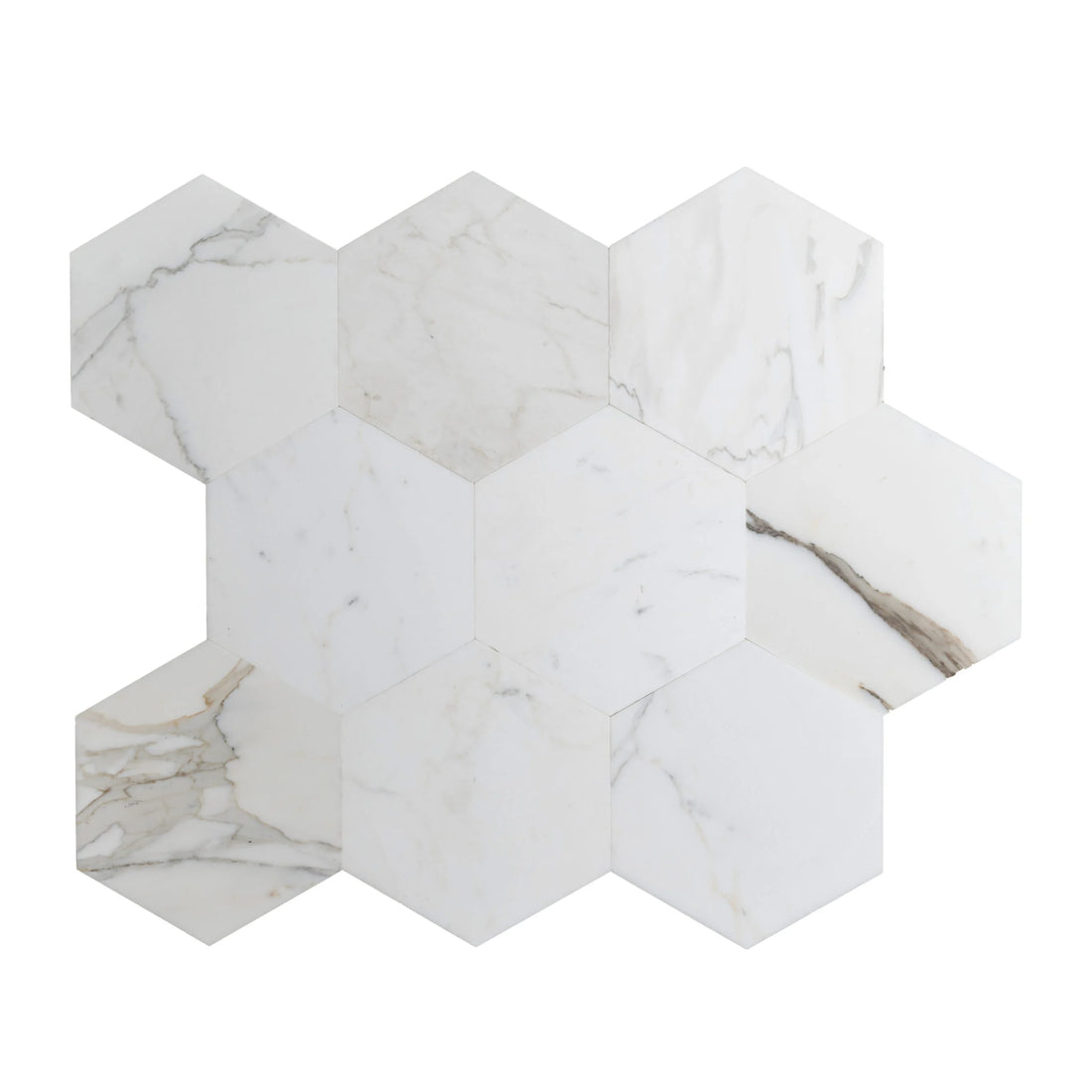 4″ Honeycomb Calacatta Gold Honed