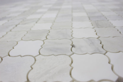 Arabesque Mosaic – Dolomite, Iceberg &amp; Imperial White