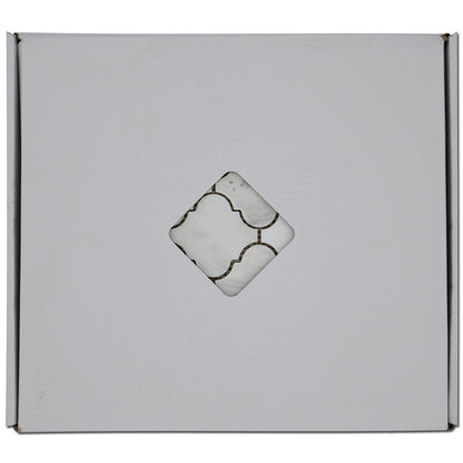 Arabesque Mosaic – Dolomite, Iceberg &amp; Imperial White