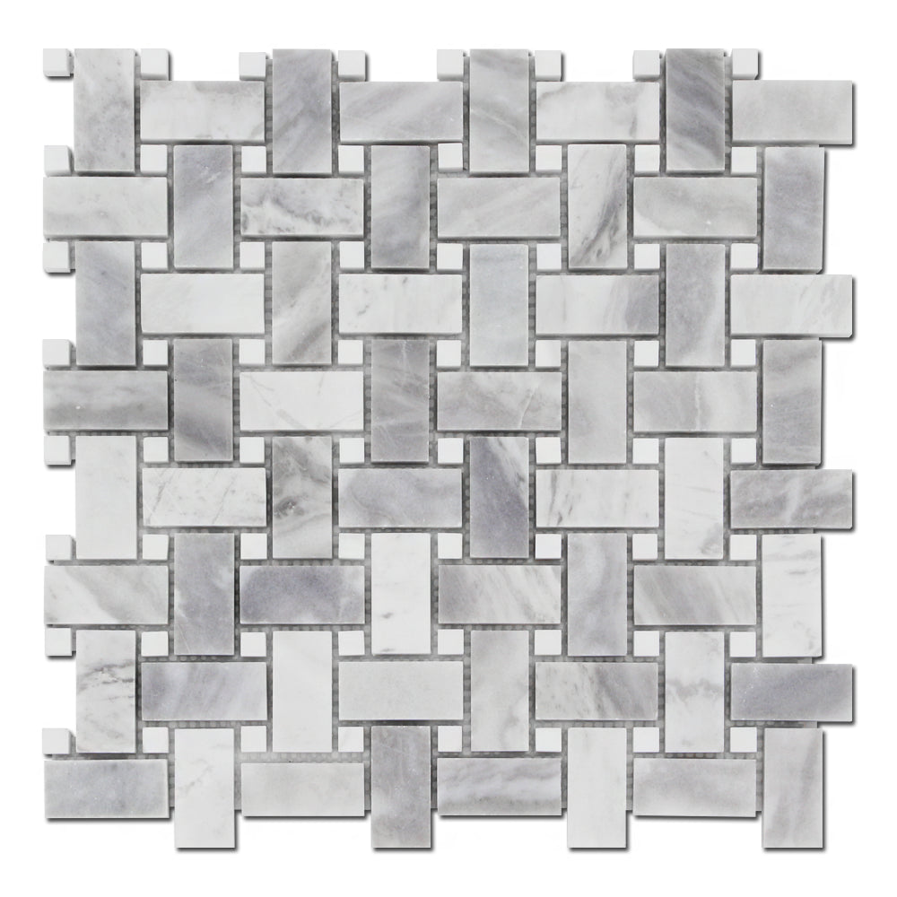 Basket Weave Argento w/ Dol. Honed