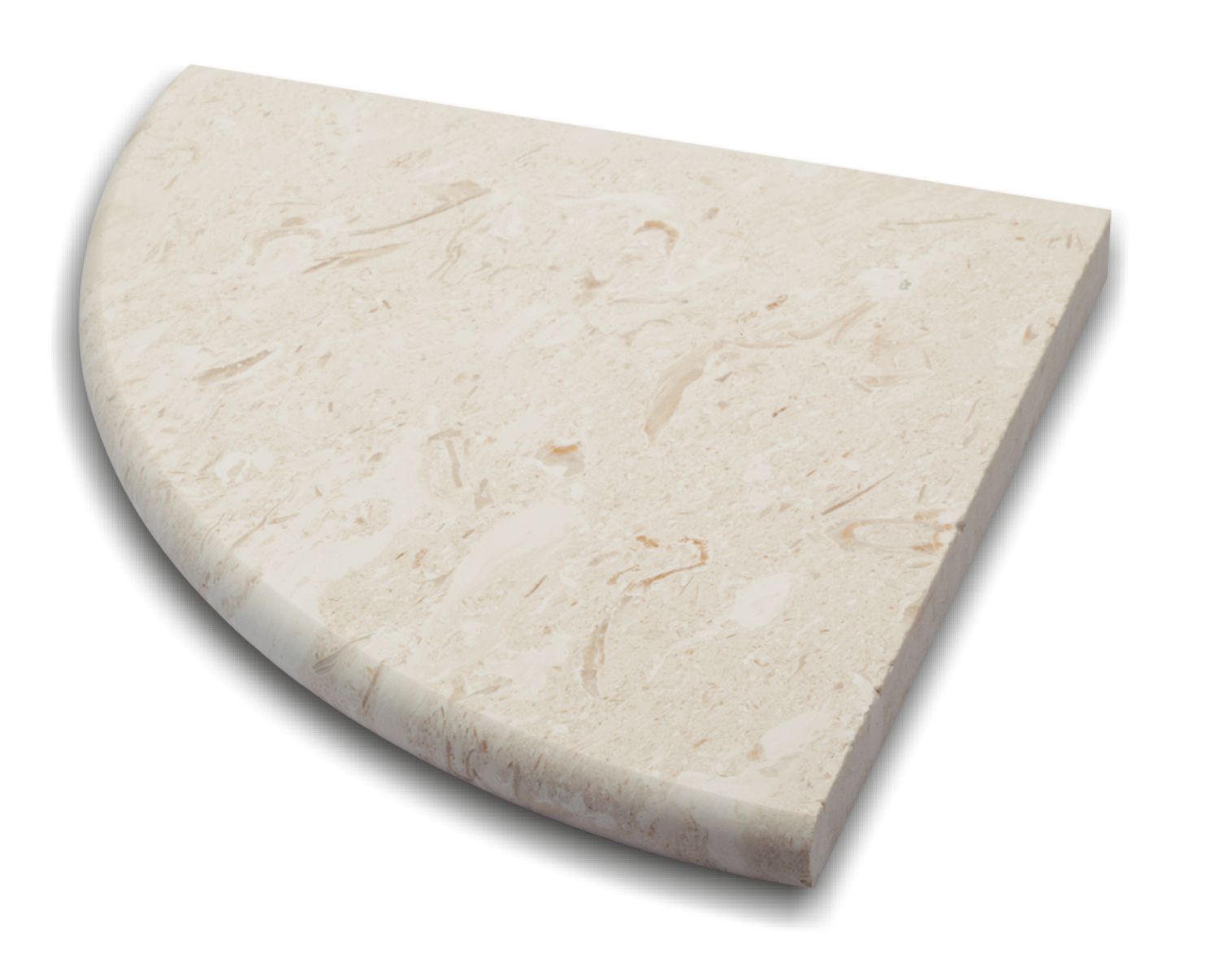 Corner Shelf Corinthian Fossil Honed