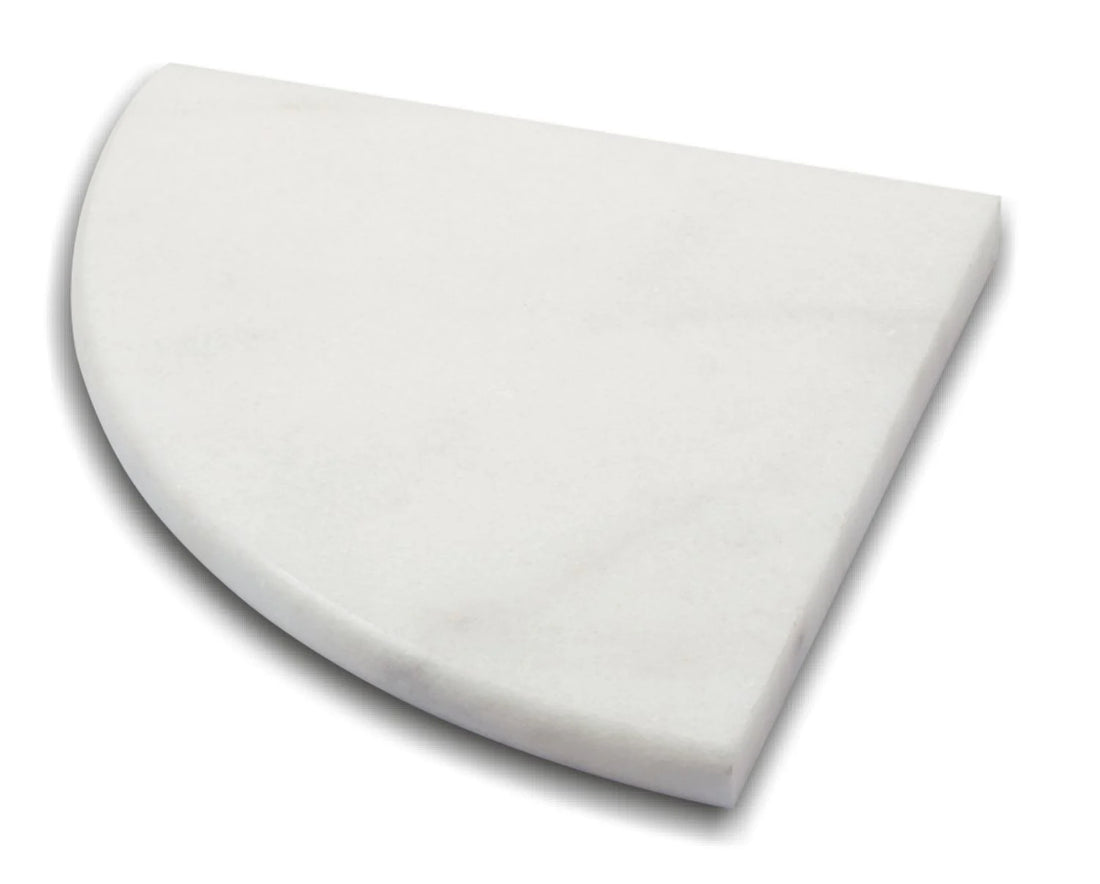 Corner Shelf White Marble Polished