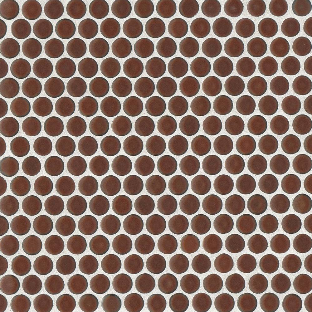 360 3/4&quot; x 3/4&quot; Penny Round Glossy Mosaic Tile in Lagoon