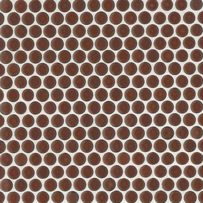 360 3/4&quot; x 3/4&quot; Penny Round Glossy Mosaic Tile in Lagoon