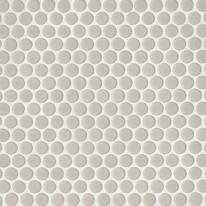 360 3/4&quot; x 3/4&quot; Penny Round Glossy Mosaic Tile in Lagoon