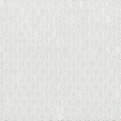 360 3/4&quot; x 3/4&quot; Penny Round Glossy Mosaic Tile in Lagoon