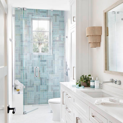 Cloé Ceramic Tile in Baby Blue