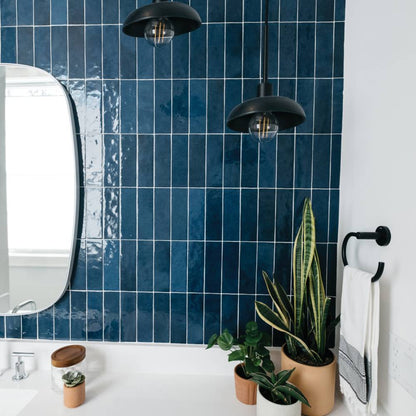 Cloé Ceramic Tile in Blue