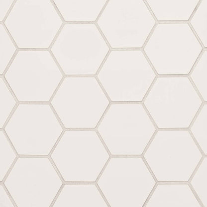 Hedron 4&quot; x 5&quot; Glossy Ceramic Flat Wall Tile in Metallic
