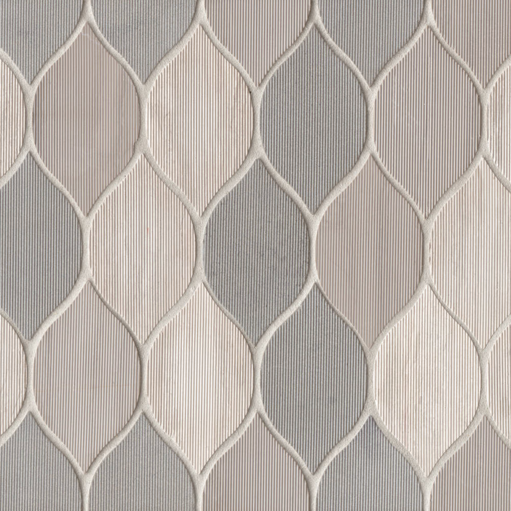 Luxembourg Jardin Stone Blend Mosaic Tile in Paris