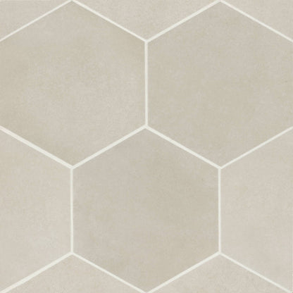 Makoto 10&quot; x 11.5&quot; Hexagon Matte Porcelain Tile in Kuroi Black