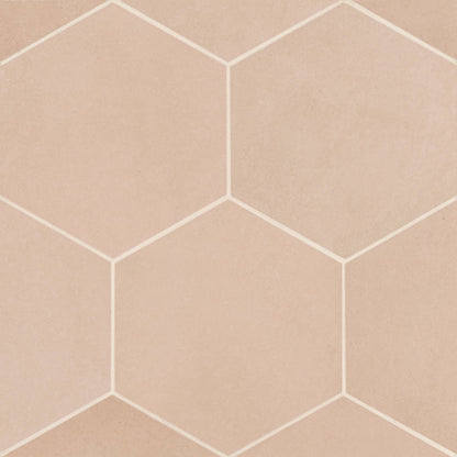 Makoto 10&quot; x 11.5&quot; Hexagon Matte Porcelain Tile in Kuroi Black