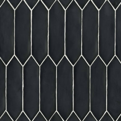 Reine 3&quot; x 12&quot; Picket Pattern Matte Ceramic Wall Tile