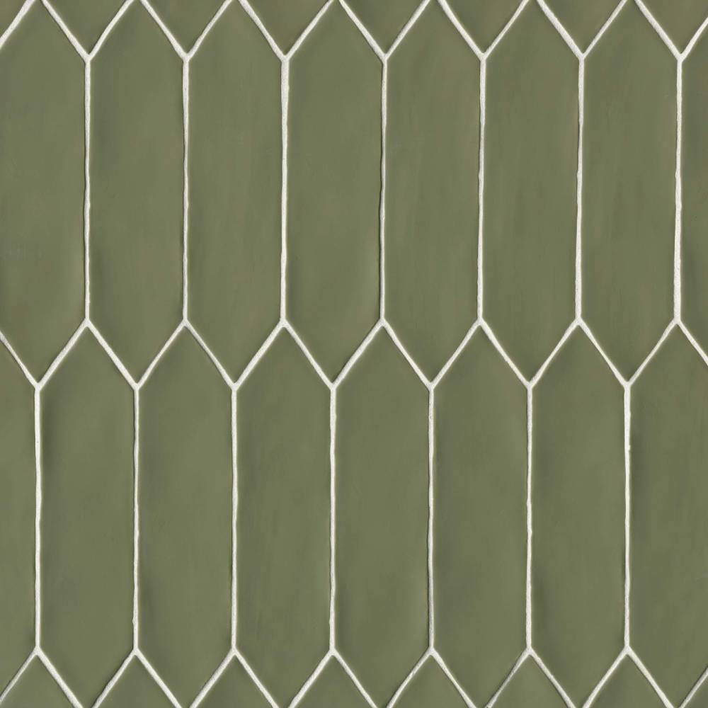 Reine 3&quot; x 12&quot; Picket Pattern Matte Ceramic Wall Tile