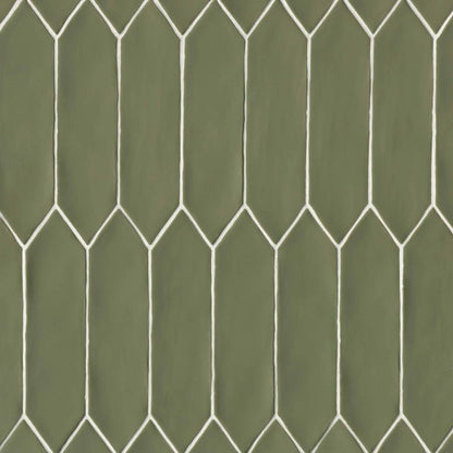 Reine 3&quot; x 12&quot; Picket Pattern Matte Ceramic Wall Tile