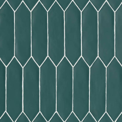 Reine 3&quot; x 12&quot; Picket Pattern Matte Ceramic Wall Tile