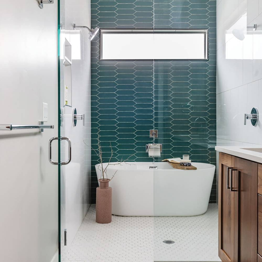 Reine 3" x 12" Picket Pattern Matte Ceramic Wall Tile