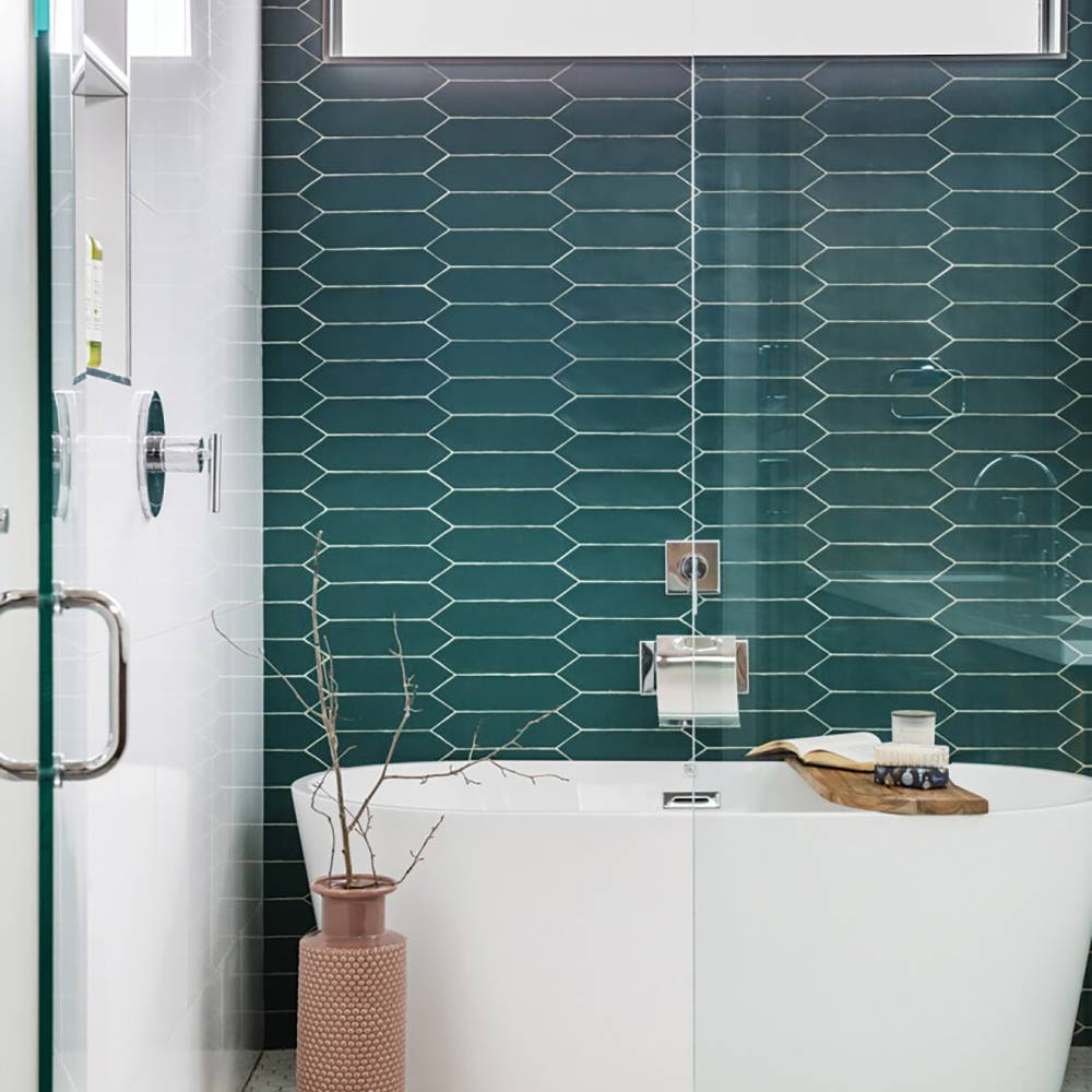 Reine 3&quot; x 12&quot; Picket Pattern Matte Ceramic Wall Tile