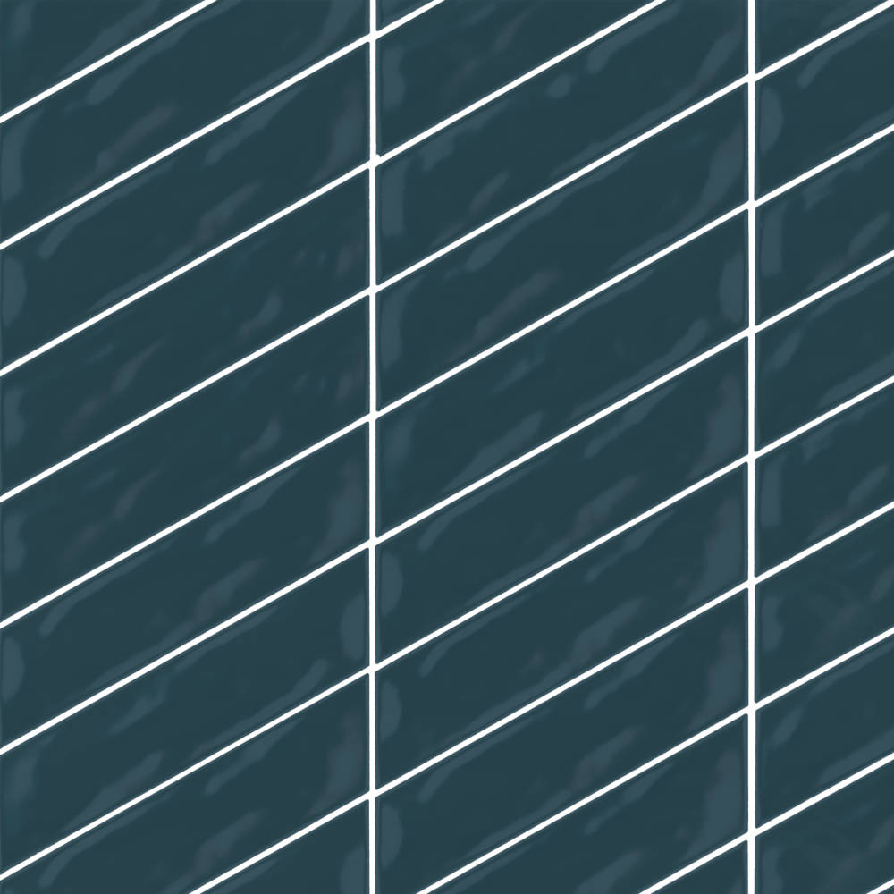 Sorrento 2.5&quot; x 10&quot; Right Chevron Ceramic Wall Tile in Fiore