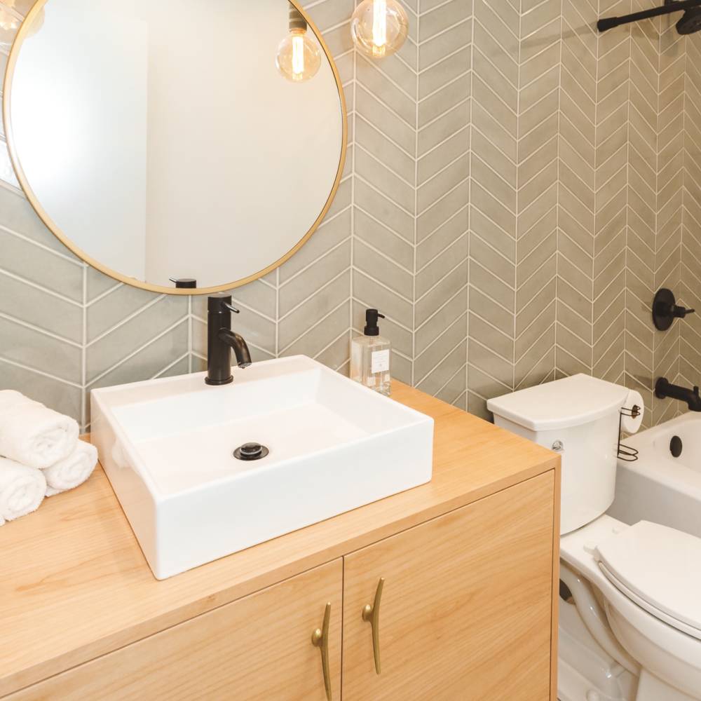 Sorrento 2.5" x 10" Right Chevron Ceramic Wall Tile in Fiore