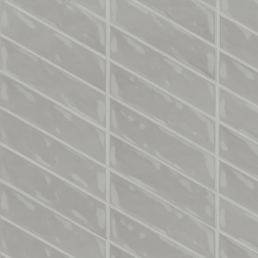 Sorrento 2.5&quot; x 10&quot; Right Chevron Ceramic Wall Tile in Fiore