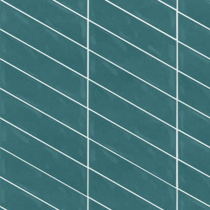 Sorrento 2.5&quot; x 10&quot; Right Chevron Ceramic Wall Tile in Fiore