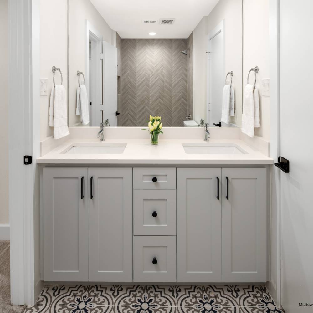 Textuality 16&quot; x 47&quot; Wall Tile in Grey
