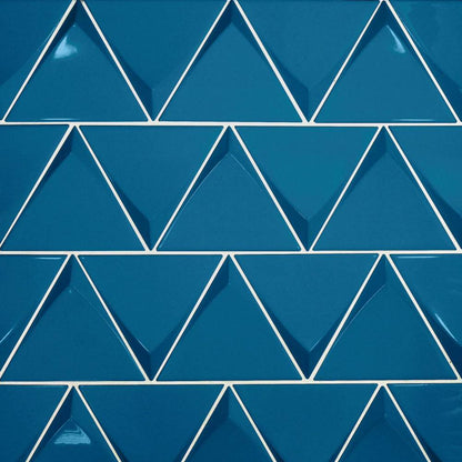 Triangolo 5&quot; x 5&quot; Wall Tile in Electric Blue