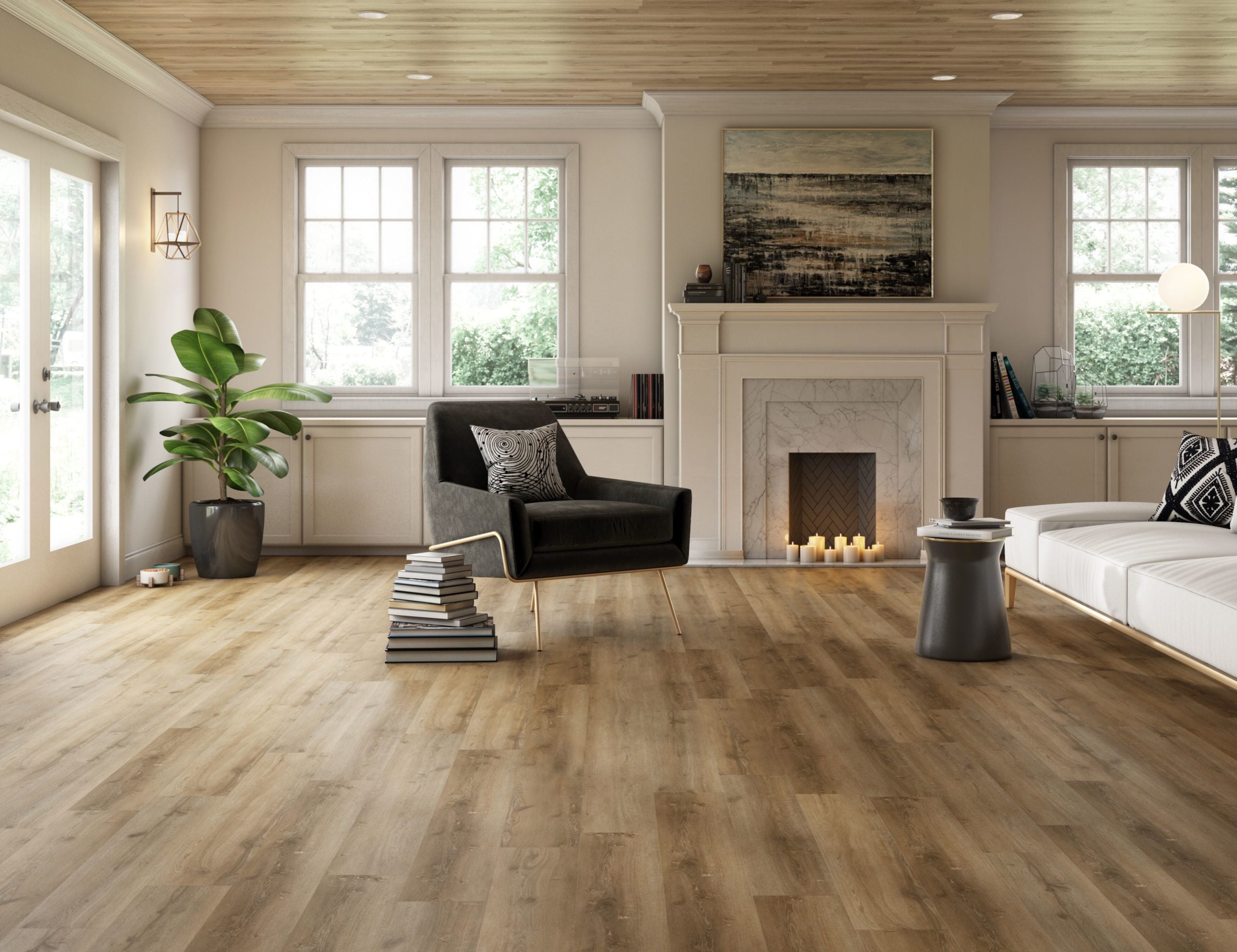 Tmbr Gallatin Flooring - Living Room View