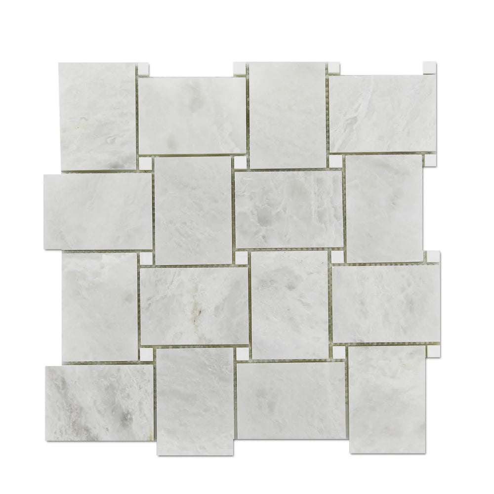 Large Basket Iceberg w/Bianco Venato Dolomite Dot