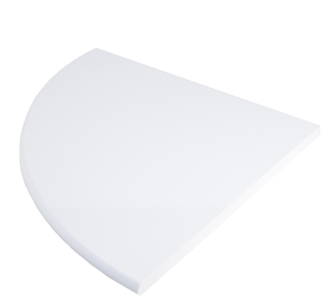 Shower Seat Snow White Engineered Marble