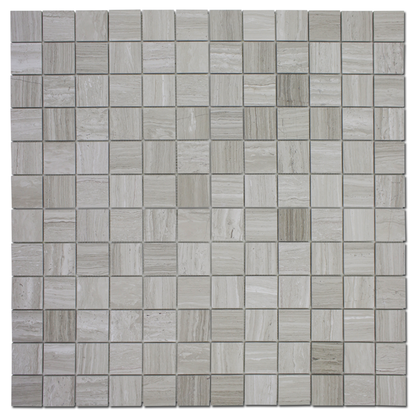 Wooden White Marble Mosaics