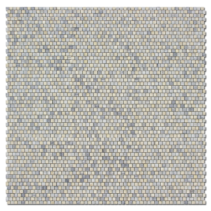 Solto White 5/8x5/8 Offset Bluette Mosaic