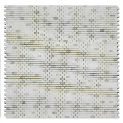 Calacatta Oliva 5/8 x 1 1/4 Offset Mosaic Tiles