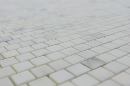 Calacatta 5/8 x 5/8 Offset Oliva Mosaic