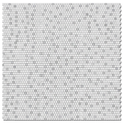 Bianco Venato Dolomite 5/8X5/8 Offset Dolomite Rain