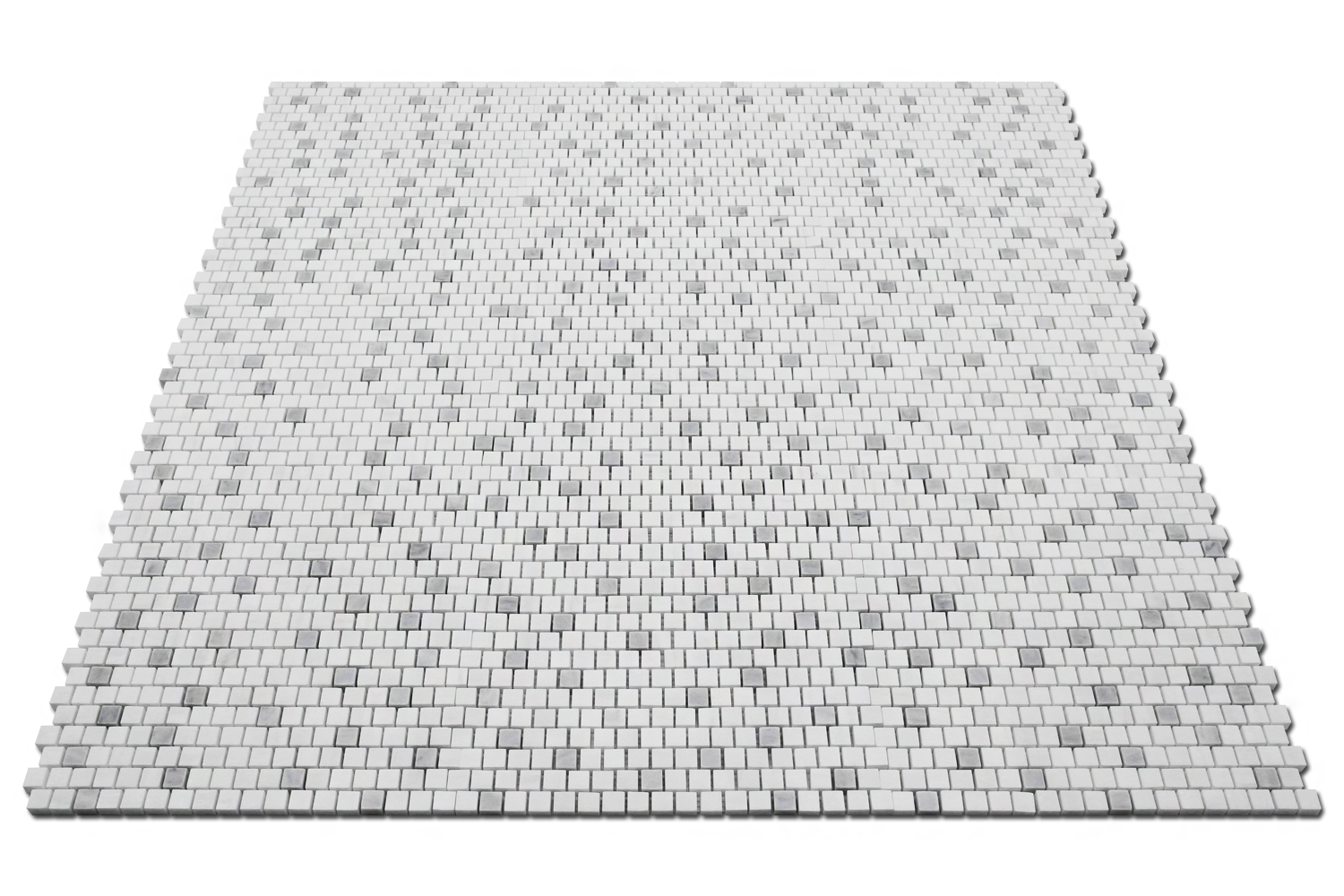 Bianco Venato Dolomite 5/8X5/8 Offset Dolomite Rain
