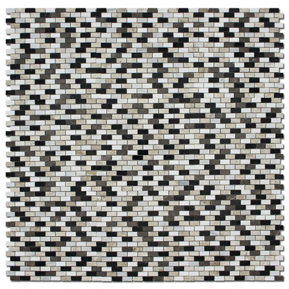 Taurus Black 5/8x1 1/4 Offset Levanzo Mosaic